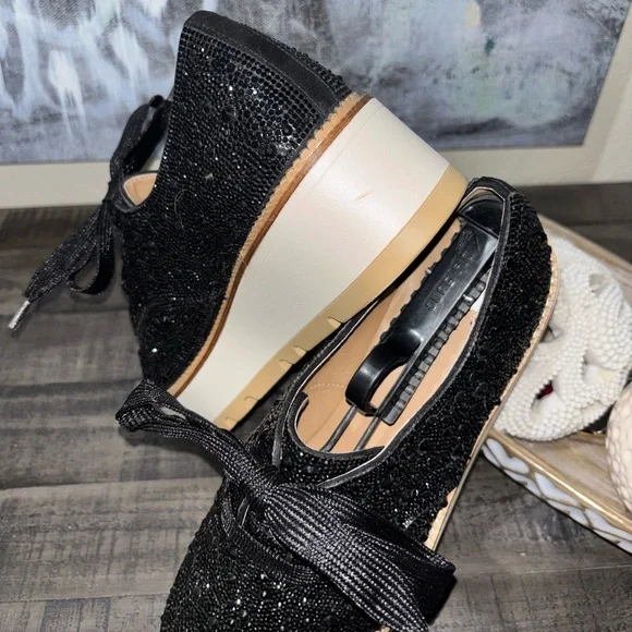GB (Gianni Bini) Re-Vival rhinestone-embellished lace-up platform oxfords SZ10​ - Picture 7 of 10